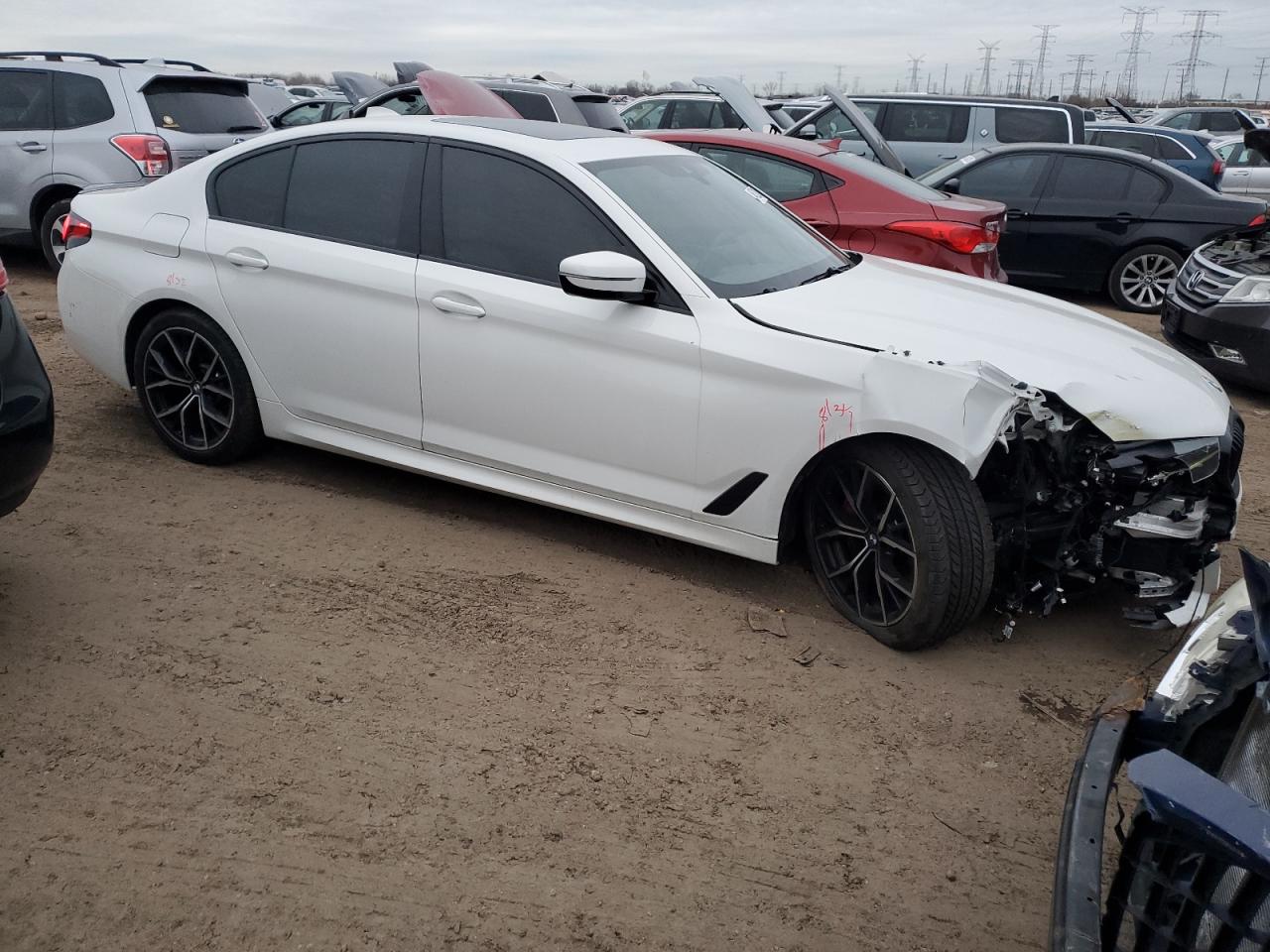 2023 BMW 5er VIN WBA13BJ06PCL96902 Copart auction photo, front end damage thumbnail 4