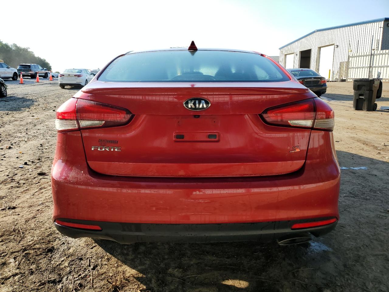 2018 KIA Forte VIN 3KPFL4A77JE238103 Copart auction photo, front end / side damage thumbnail 6