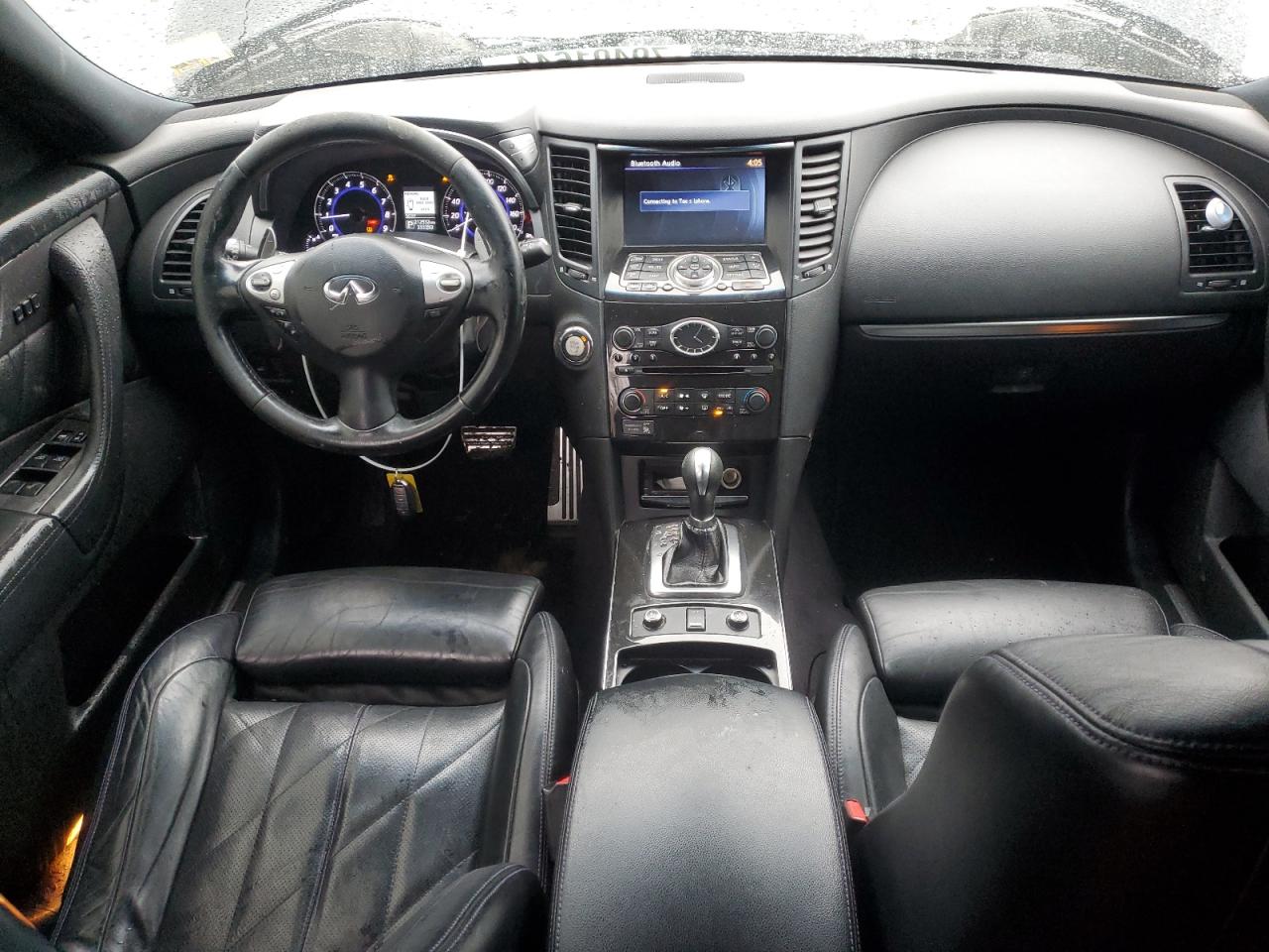 2016 Infiniti QX70 VIN JN8CS1MW7GM751888 Copart auction photo, front end / side damage thumbnail 8