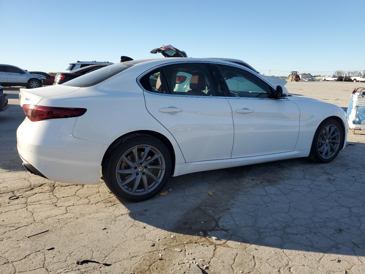 2020 Alfa Romeo Giulia VIN ZARFANAN2L7636225 Copart auction photo, side / all over damage thumbnail 3