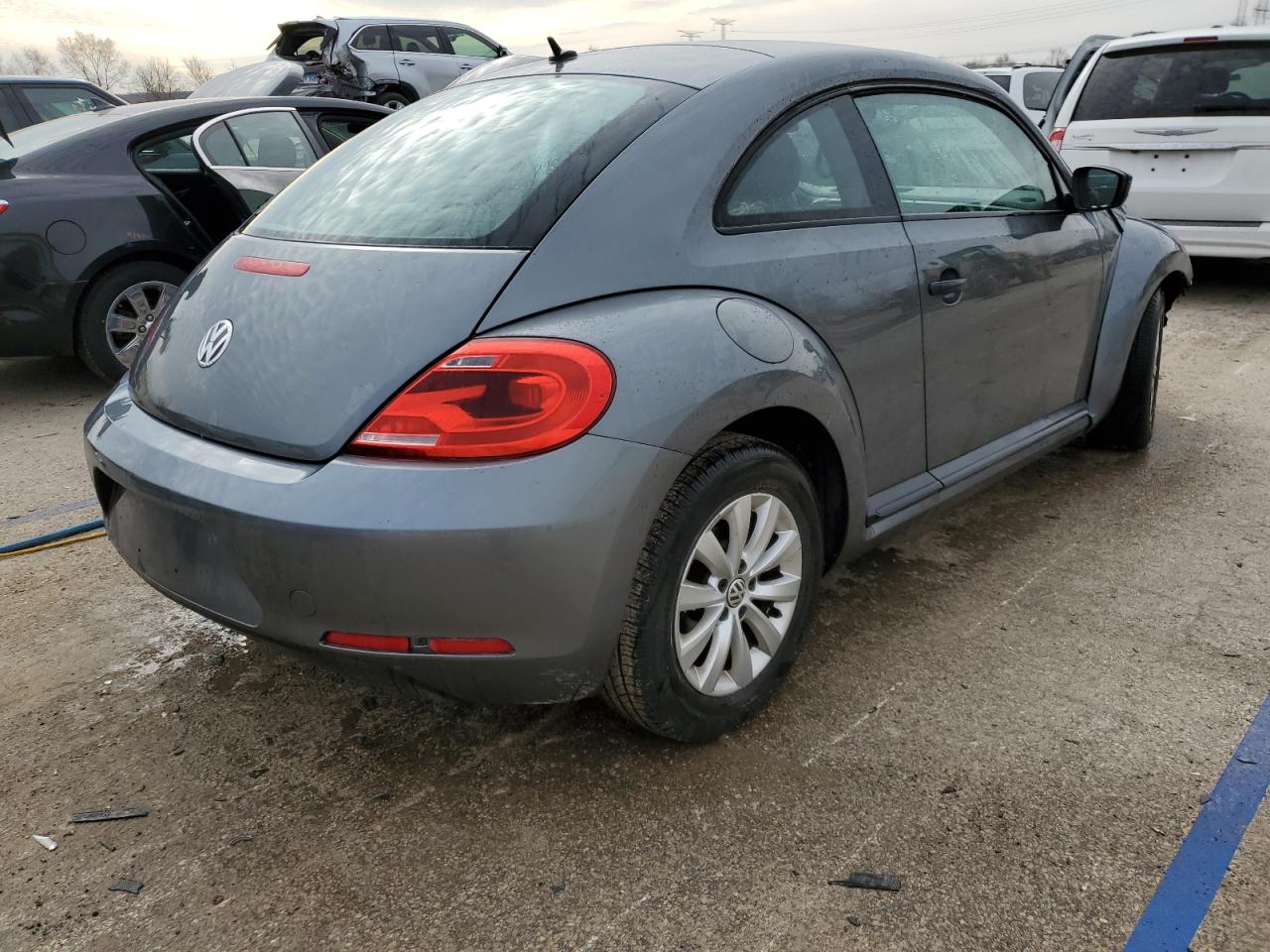 2013 Volkswagen Beetle VIN 3VWFP7AT5DM654189 Copart auction photo, front end / top/roof damage thumbnail 3