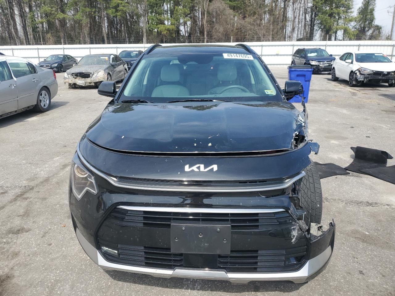 2023 KIA Niro VIN KNDCR3LE8P5069754 Copart auction photo, front end damage thumbnail 5