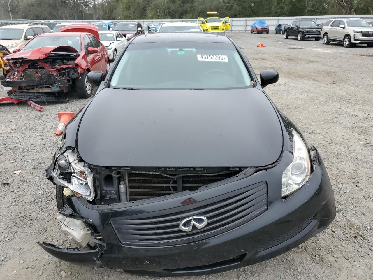 2008 Infiniti G VIN JNKBV61E08M227487 Copart auction photo, front end damage thumbnail 5