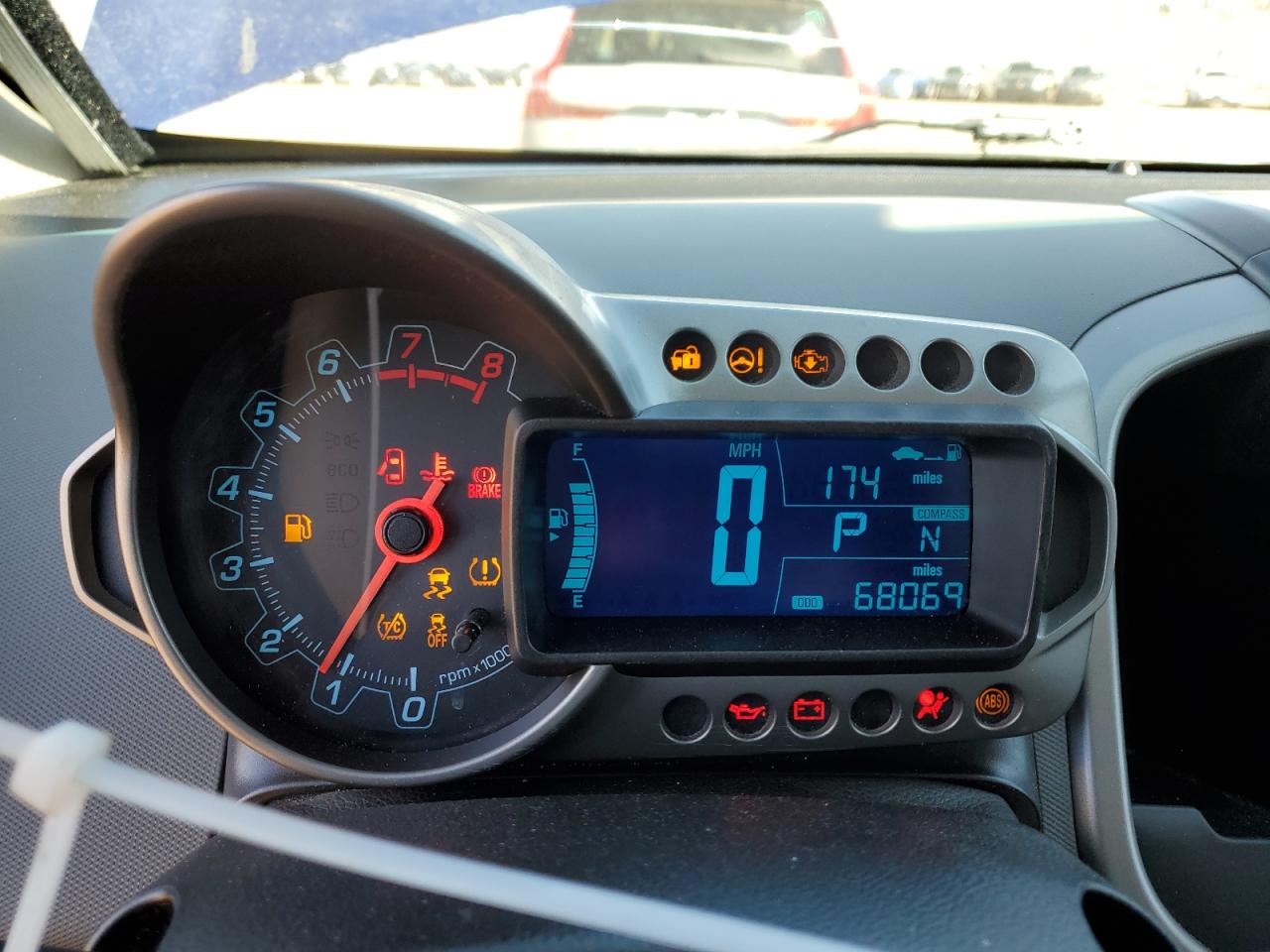 2013 Chevrolet Sonic VIN 1G1JC5SH9D4245317 Copart auction photo, front end / side damage thumbnail 9