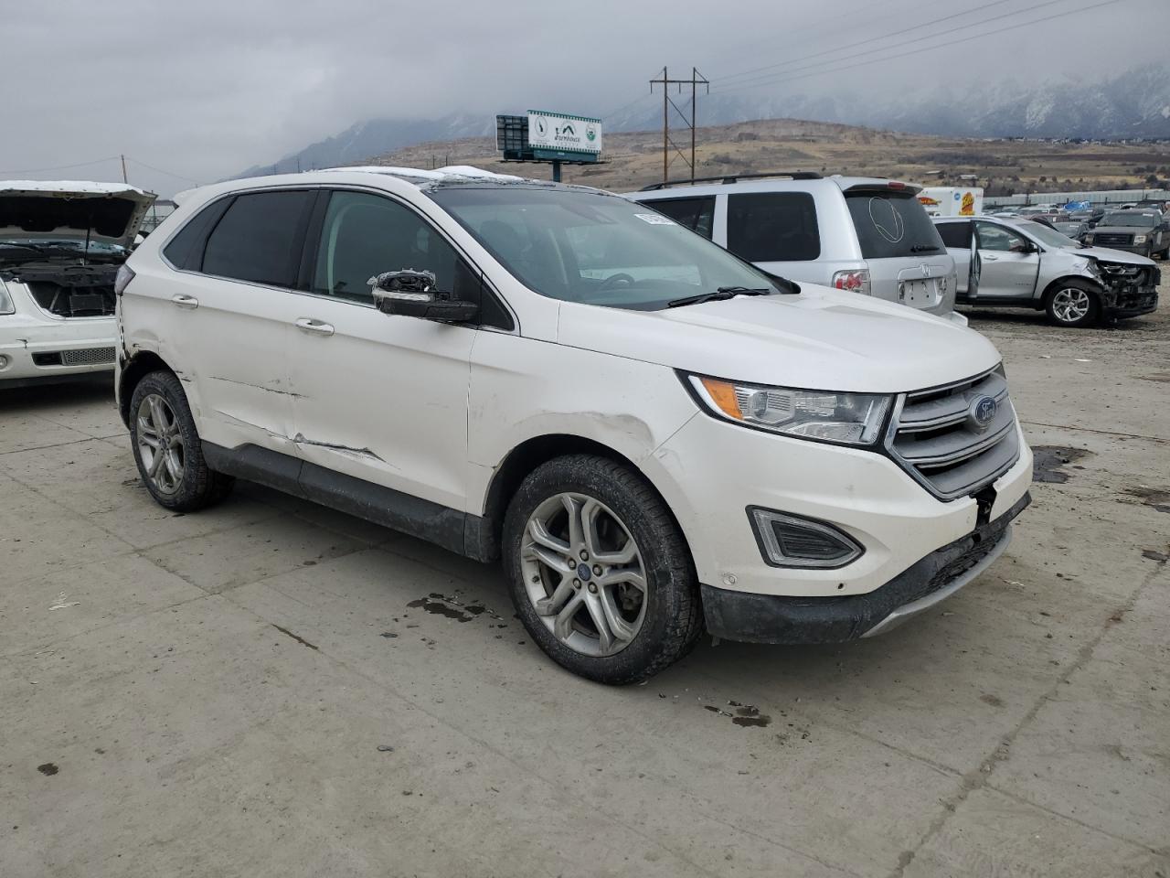 2017 Ford Edge VIN 2FMPK4K80HBB69248 Copart auction photo, side / all over damage thumbnail 4