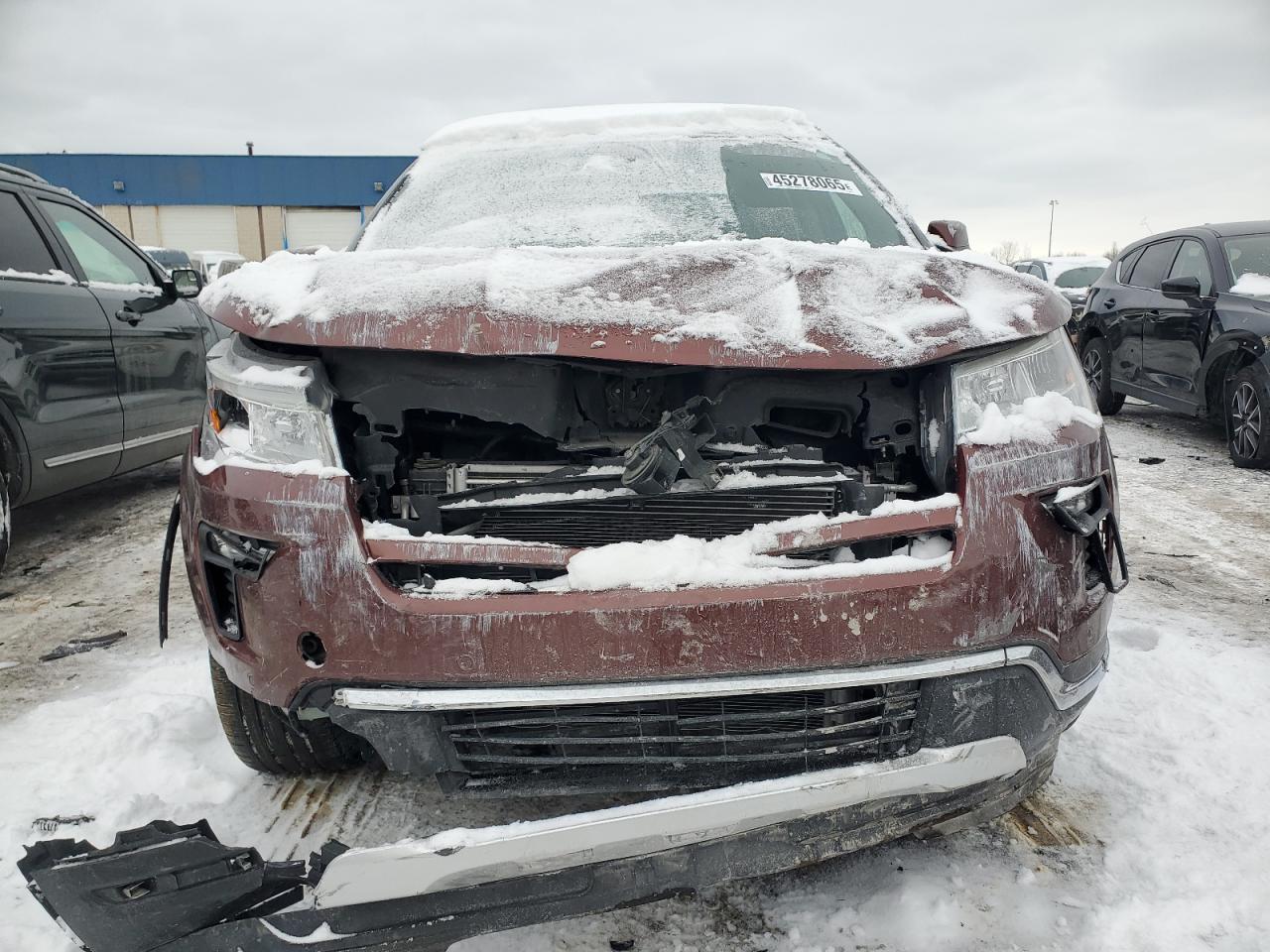 2018 Ford Explorer VIN 1FM5K8F83JGB45243 Copart auction photo, front end damage thumbnail 5