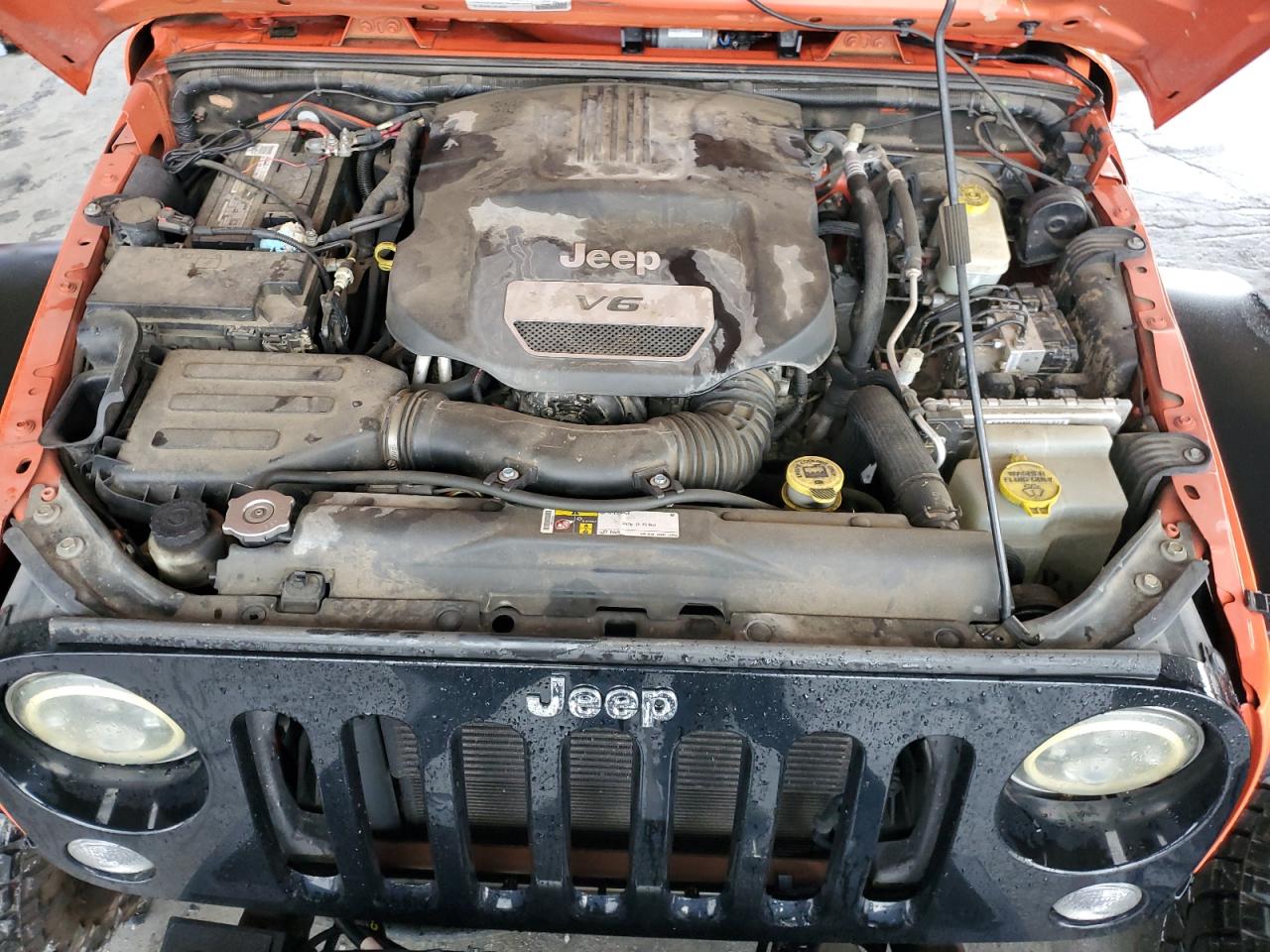 2015 Jeep Wrangler VIN 1C4BJWDG5FL630443 Copart auction photo, front end / side damage thumbnail 12