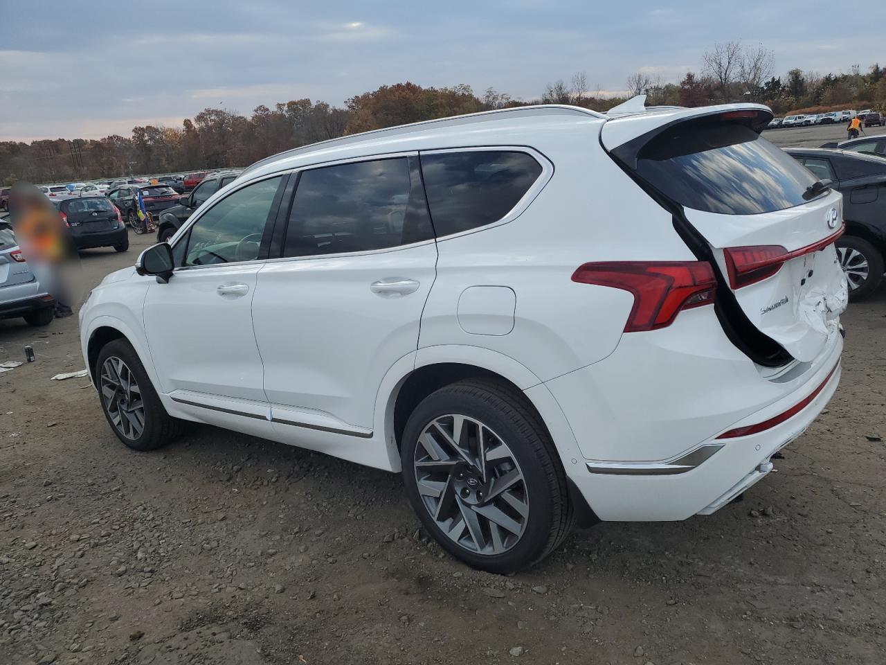2023 Hyundai Santa Fe VIN 5NMS5DAL9PH638154 Copart auction photo, rear end / minor dent/scratches damage thumbnail 2