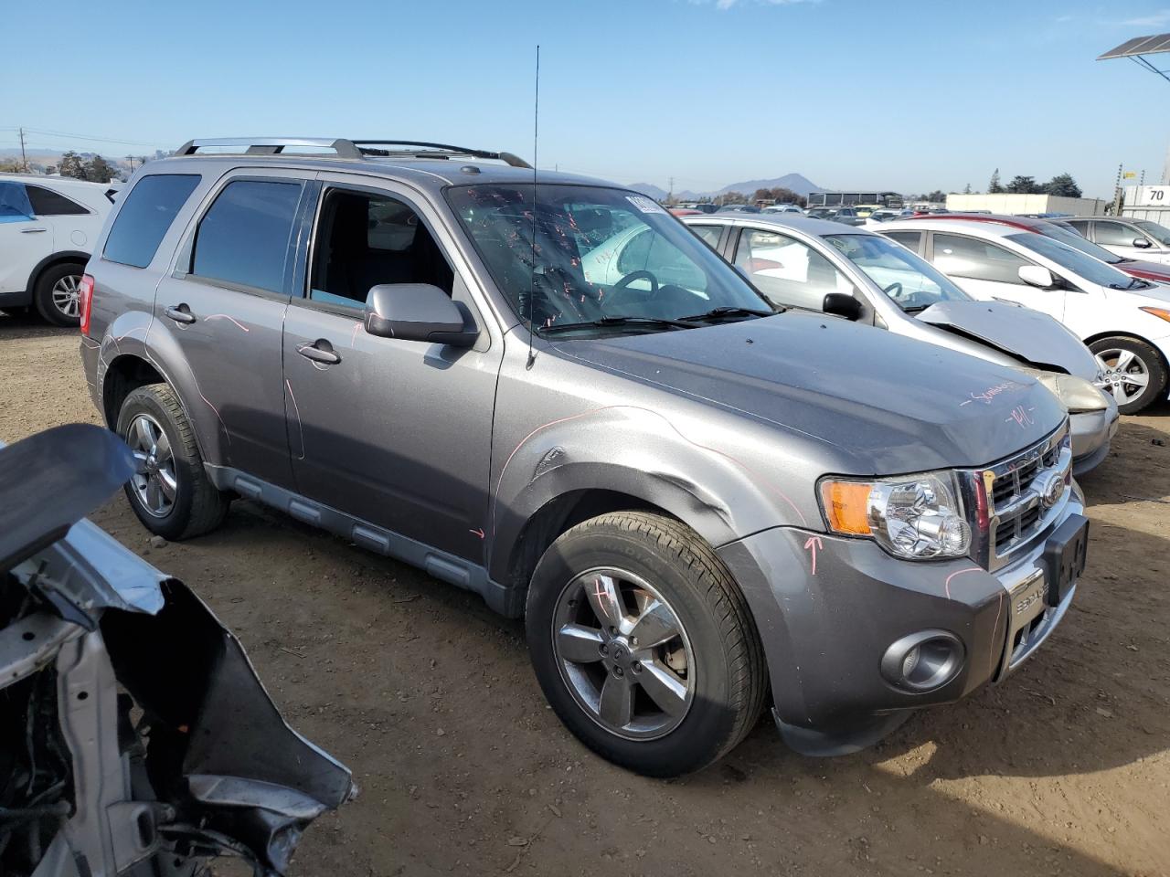 2010 Ford Escape VIN 1FMCU0EG2AKC89195 Copart auction photo, all over damage thumbnail 4