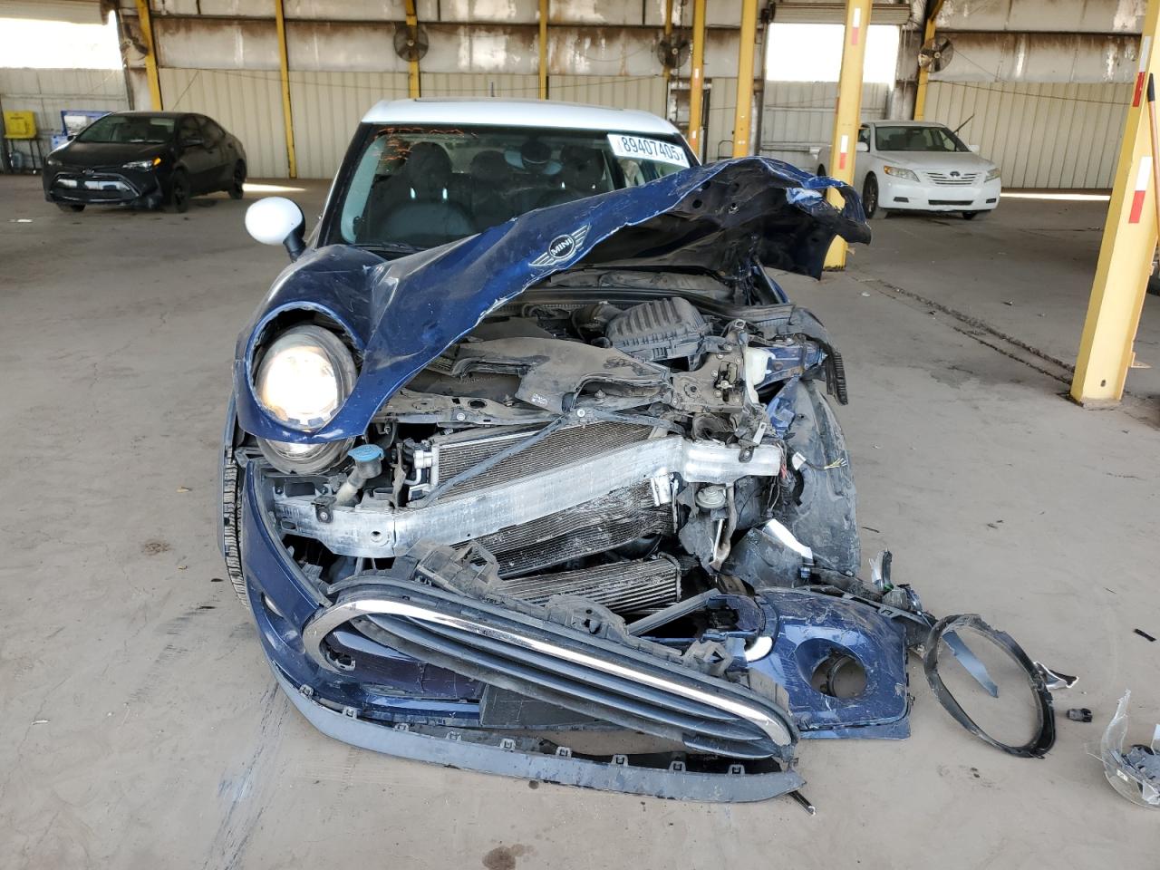 2016 MINI Cooper VIN WMWXU1C53G2D10187 Copart auction photo, front end / mechanical damage thumbnail 5