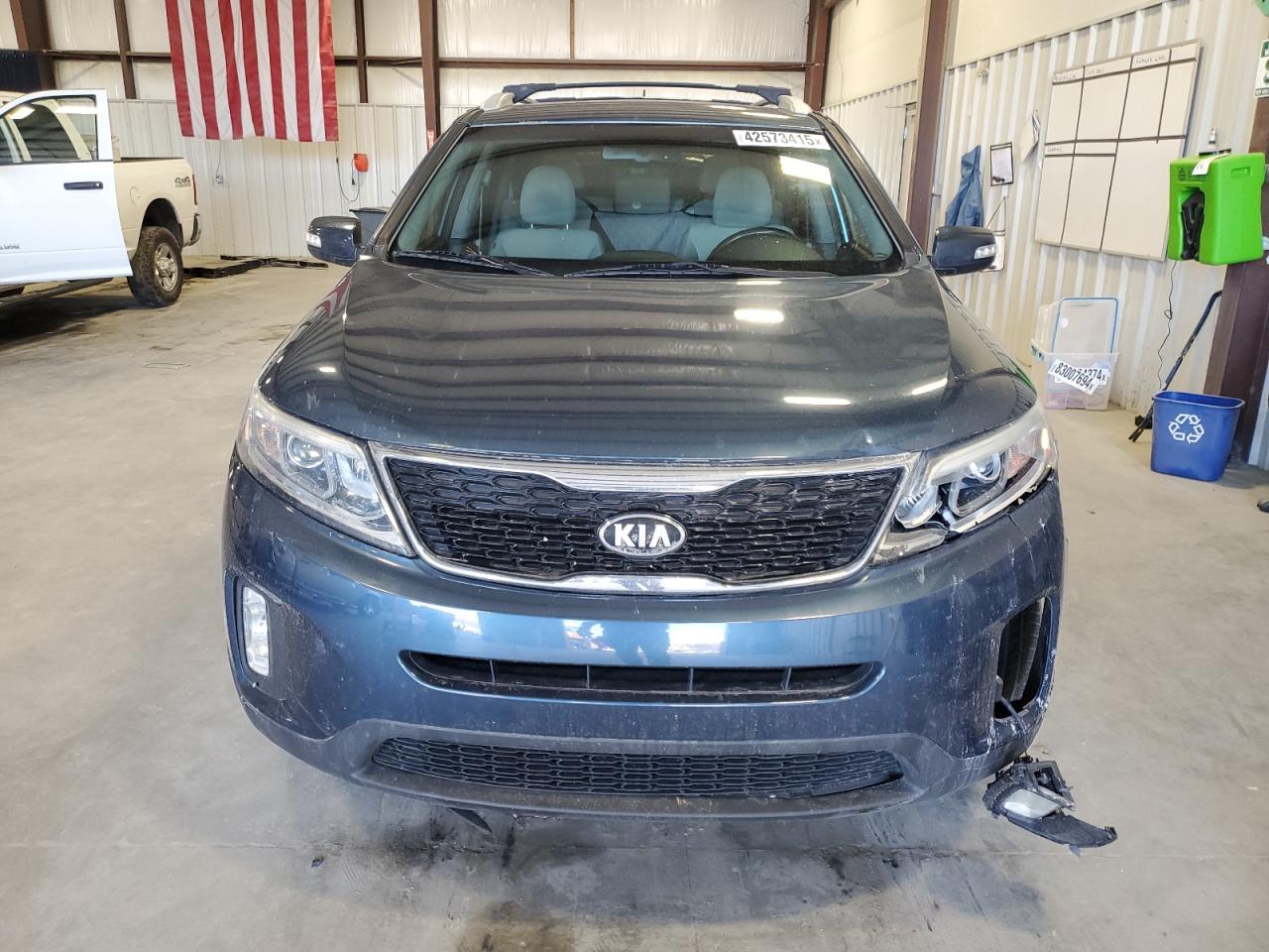 2014 KIA Sorento VIN 5XYKT4A64EG432862 Copart auction photo, front end damage thumbnail 5
