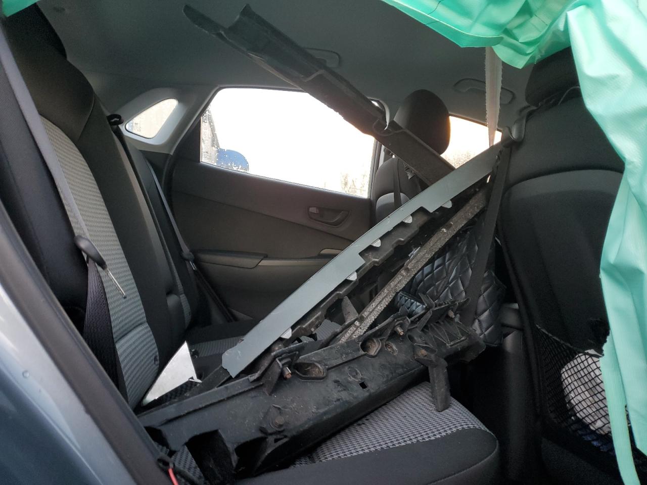 2019 Hyundai Kona VIN KM8K1CAA2KU366905 Copart auction photo, side / front end damage thumbnail 12
