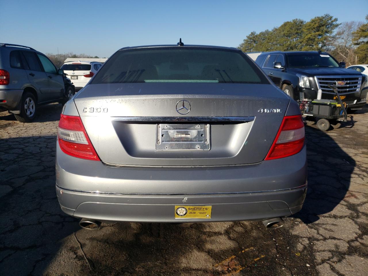 2011 Mercedes-Benz C-klasse VIN WDDGF8BB4BF535302 Copart auction photo, front end damage thumbnail 6