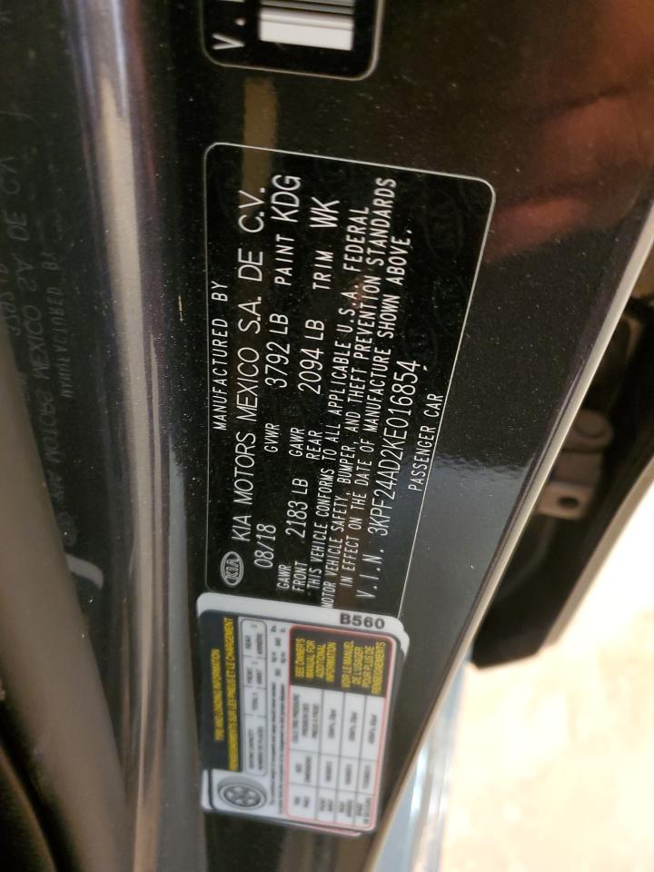 2019 KIA Forte VIN 3KPF24AD2KE016854 Copart auction photo, front end / minor dent/scratches damage thumbnail 15