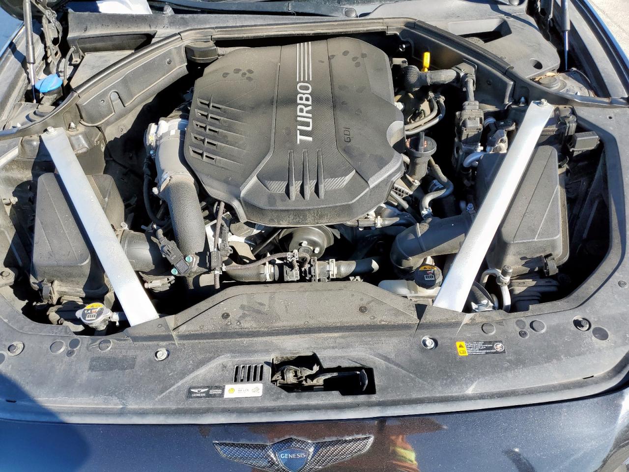 2019 Genesis G70 VIN KMTG34LE1KU027824 Copart auction photo, rear end damage thumbnail 11
