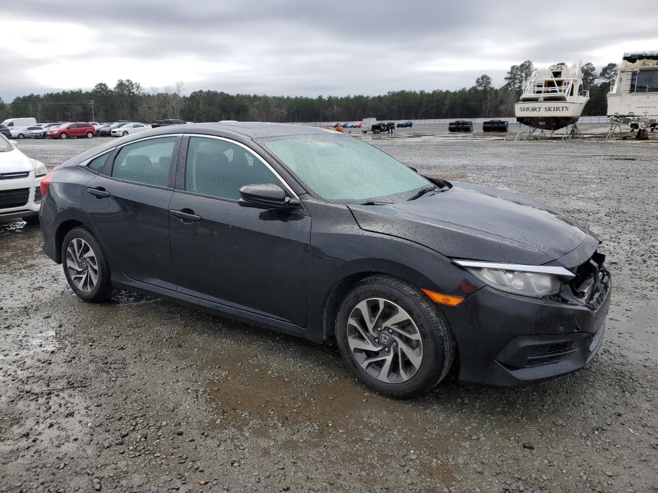 2017 Honda Civic VIN 19XFC2F74HE201369 Copart auction photo, front end damage thumbnail 4