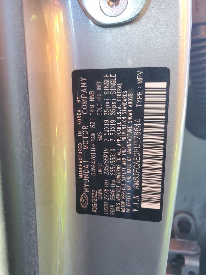 2023 Hyundai Tucson VIN KM8JFCAE0PU178844 Copart auction photo, front end damage thumbnail 14