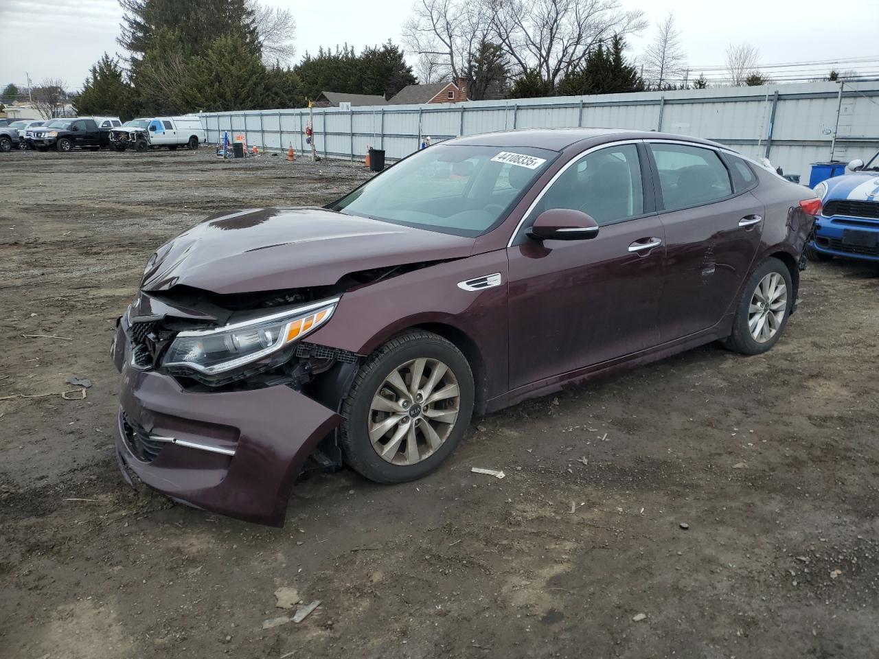 2018 KIA Optima VIN 5XXGU4L35JG177465 - Copart auction photo