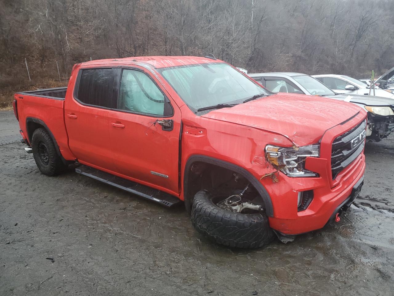 2021 GMC Sierra VIN 1GTU9CET8MZ252317 Copart auction photo, all over / undercarriage damage thumbnail 4