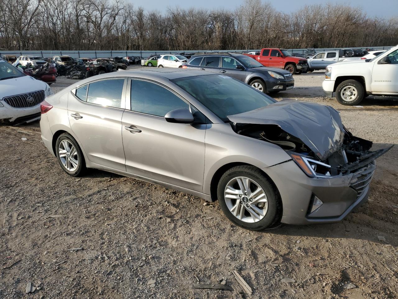 2020 Hyundai Elantra VIN KMHD84LF8LU030096 Copart auction photo, front end / minor dent/scratches damage thumbnail 4