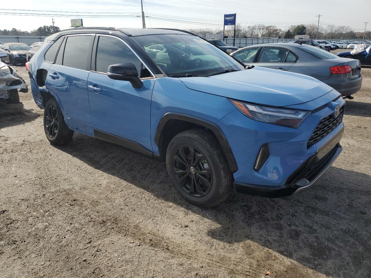 2022 Toyota RAV 4 VIN 2T3E6RFV4NW035512 Copart auction photo, rear end / side damage thumbnail 4
