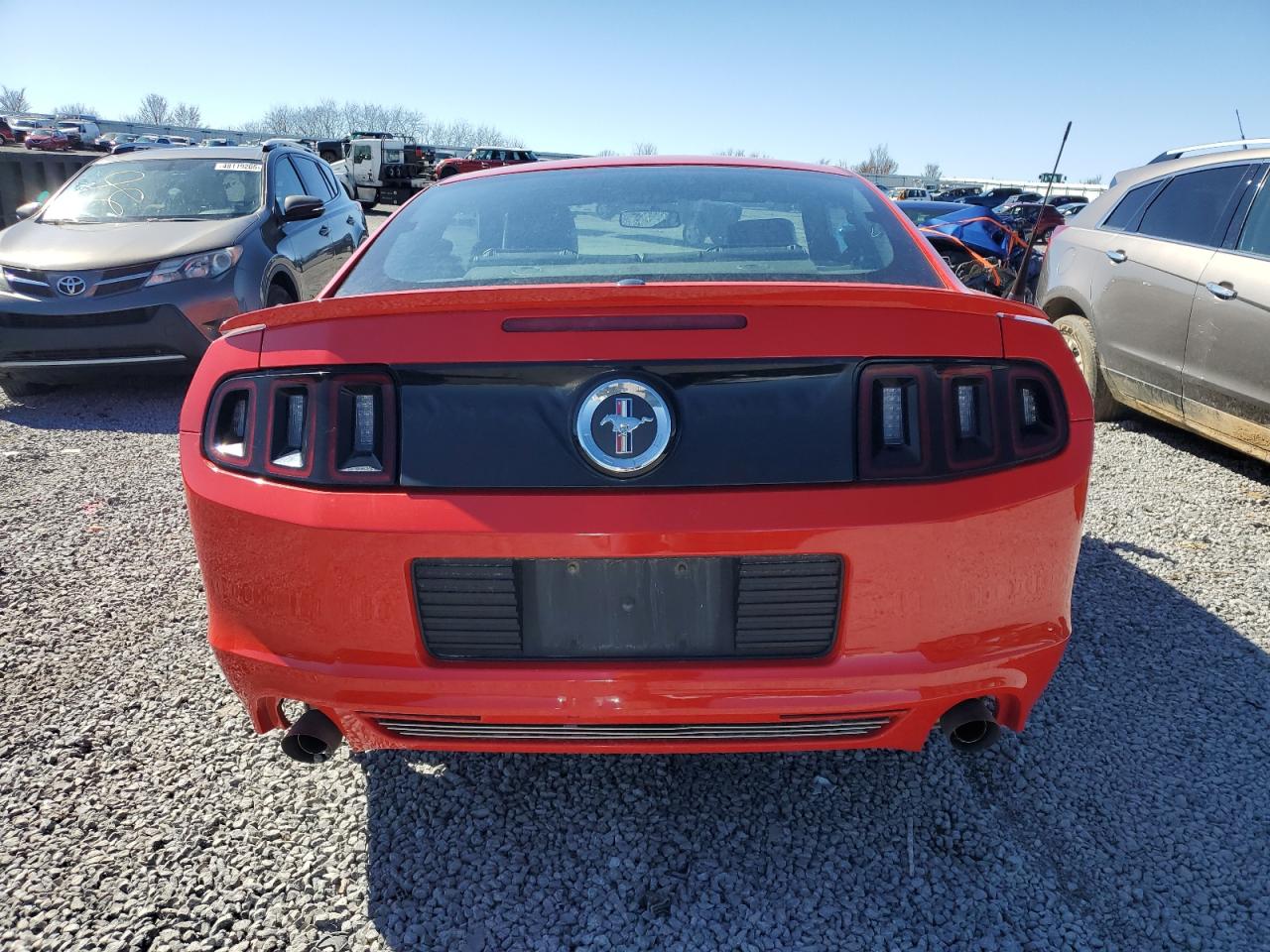 2013 Ford Mustang VIN 1ZVBP8AM4D5254496 Copart auction photo, side / front end damage thumbnail 6
