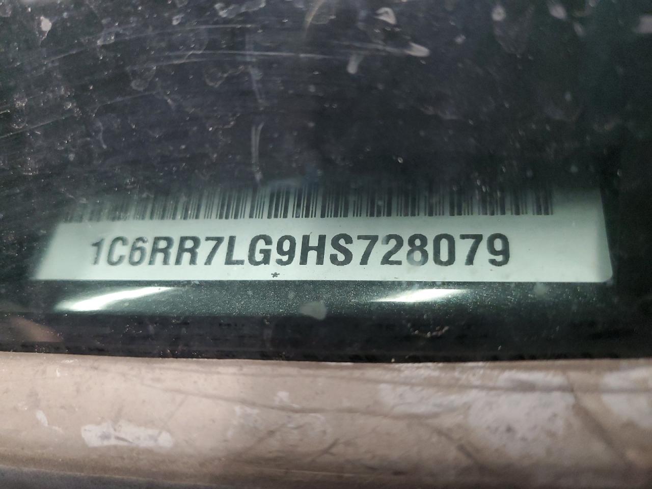 2017 RAM 1500 VIN 1C6RR7LG9HS728079 Copart auction photo, biohazard/chemical / side damage thumbnail 13