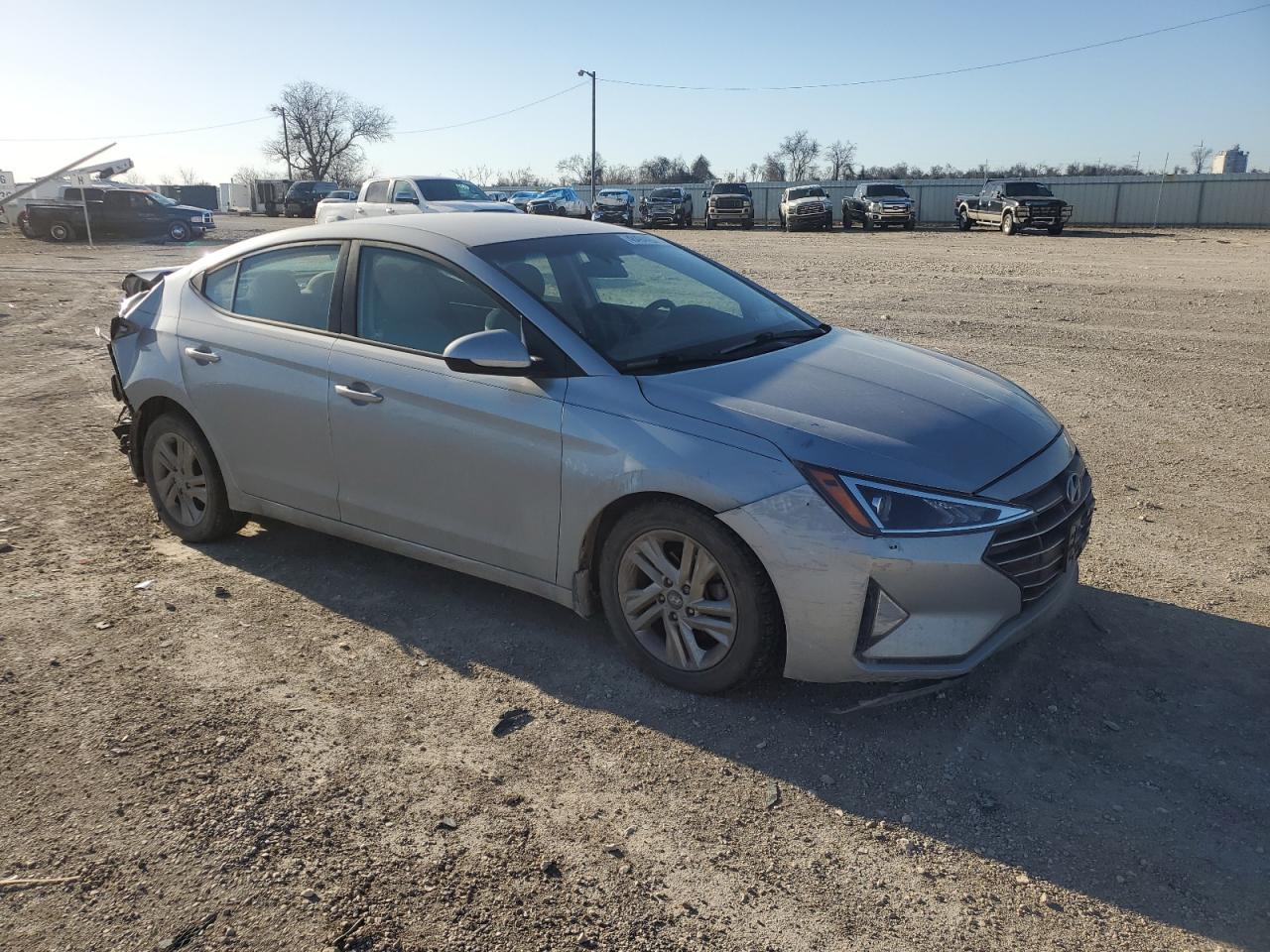 2020 Hyundai Elantra VIN KMHD84LF6LU937512 Copart auction photo, rear end / front end damage thumbnail 4