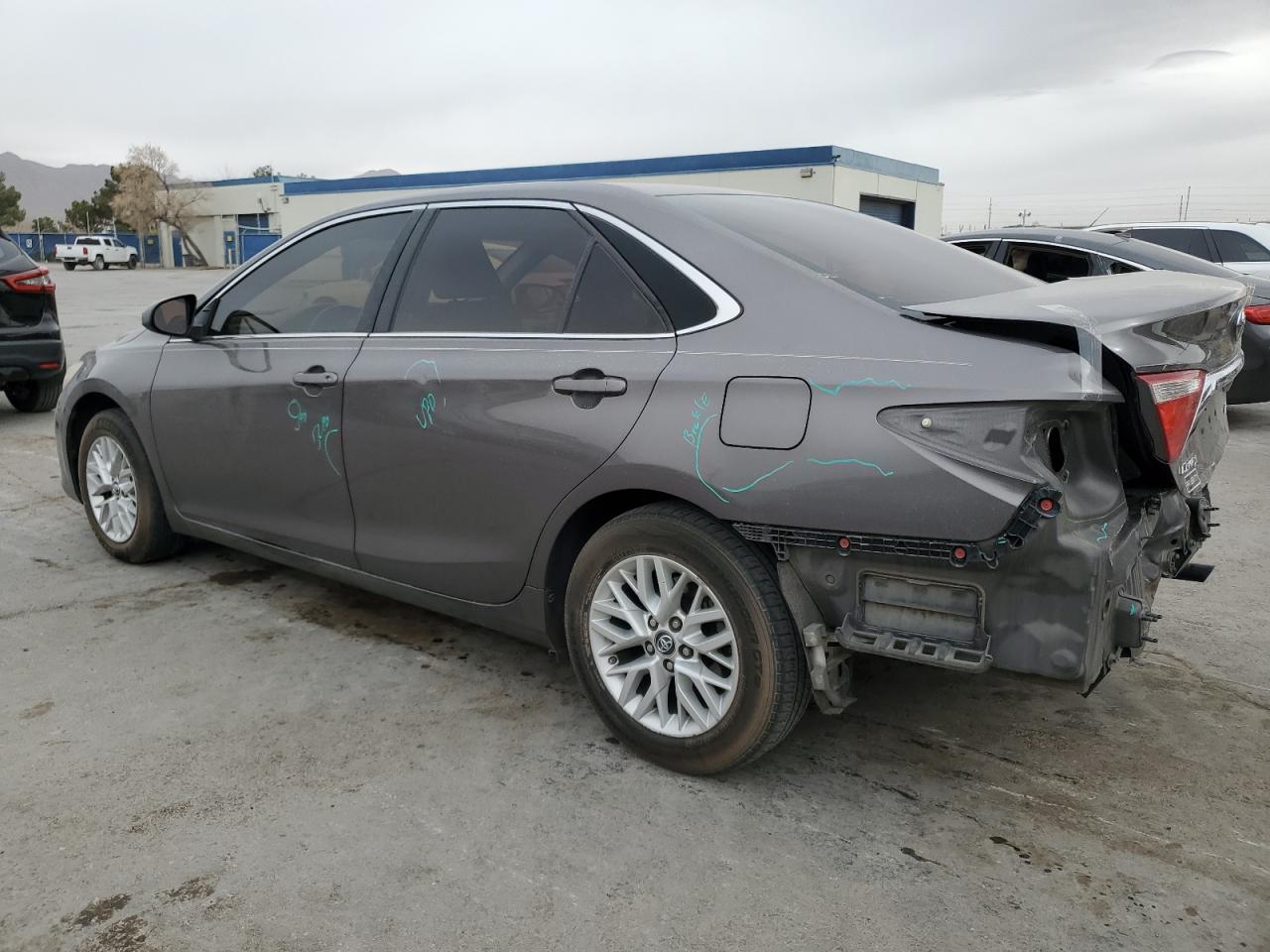2017 Toyota Camry VIN 4T1BF1FK9HU735632 Copart auction photo, rear end / side damage thumbnail 2