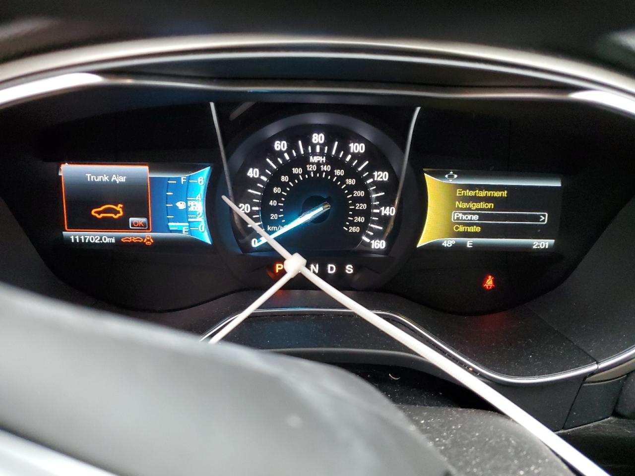 2016 Ford Fusion VIN 3FA6P0HD7GR304696 Copart auction photo, rear end damage thumbnail 9