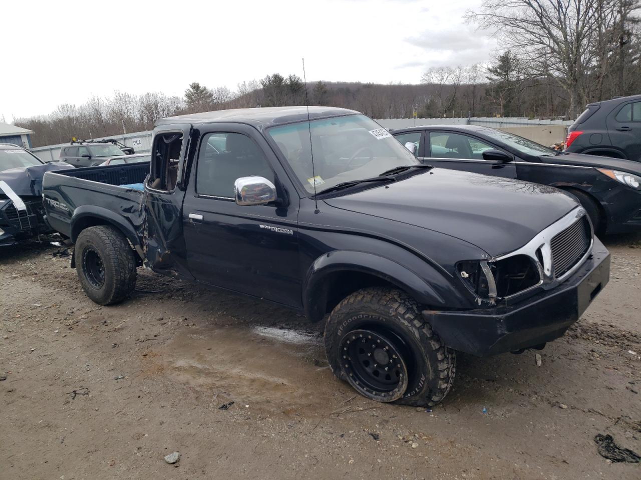 2001 Toyota Tacoma VIN 5TEHN72N91Z791135 Copart auction photo, side / rear end damage thumbnail 4