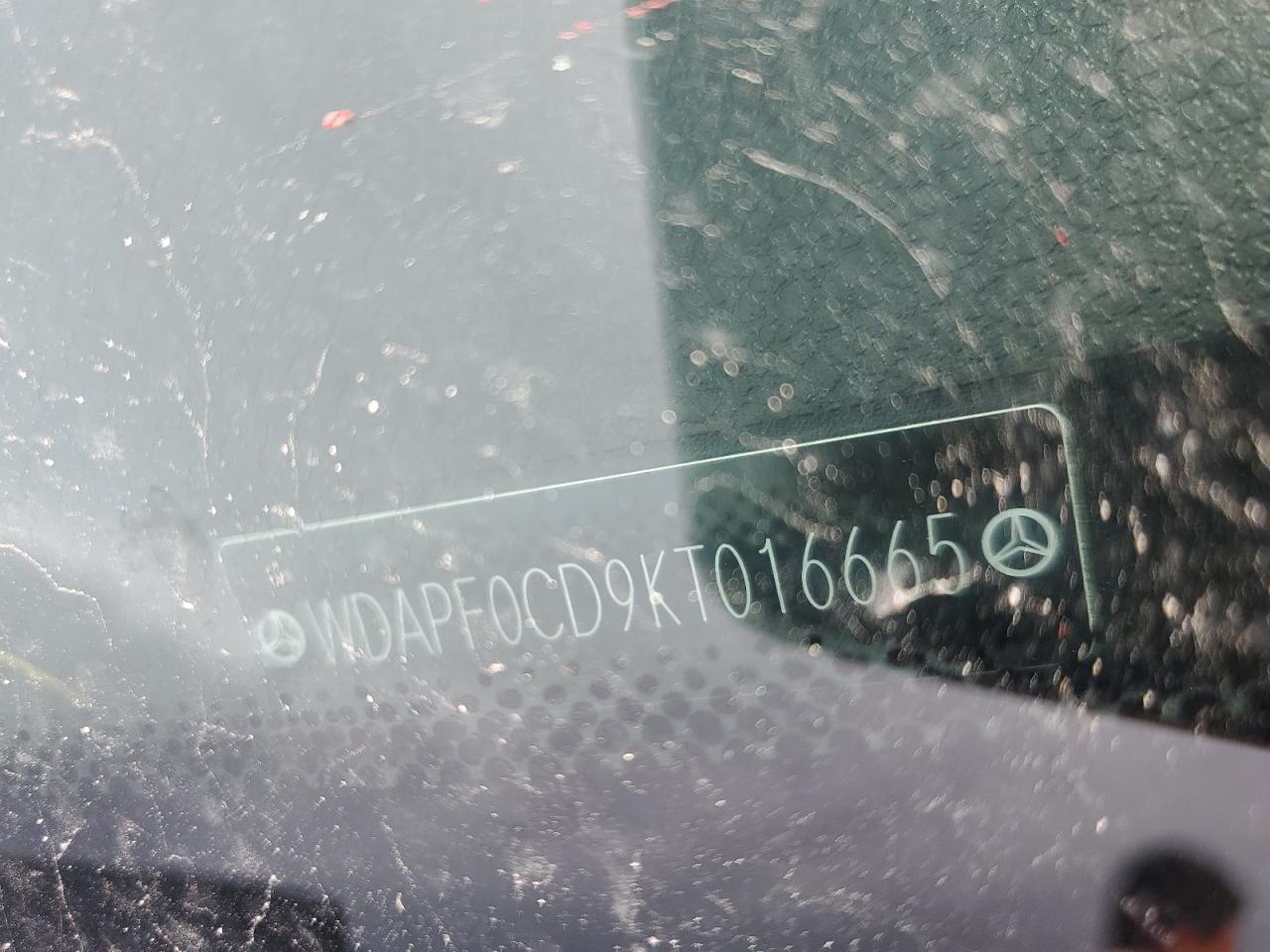 2019 Mercedes-Benz Sprinter VIN WDAPF0CD9KT016665 Copart auction photo, water/flood damage thumbnail 14