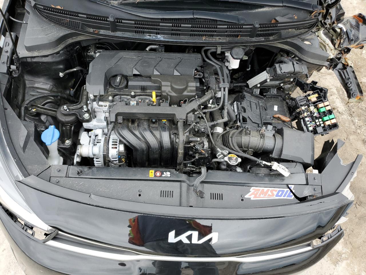 2023 KIA Rio VIN 3KPA24AD1PE551143 Copart auction photo, front end / side damage thumbnail 11