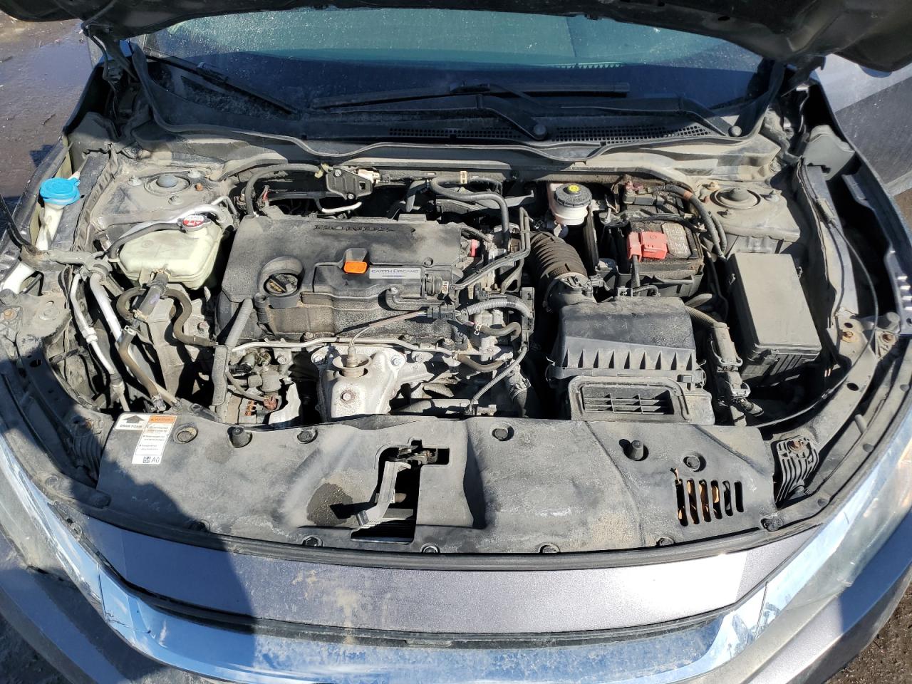2017 Honda Civic VIN 19XFC2F50HE036421 Copart auction photo, side damage thumbnail 11