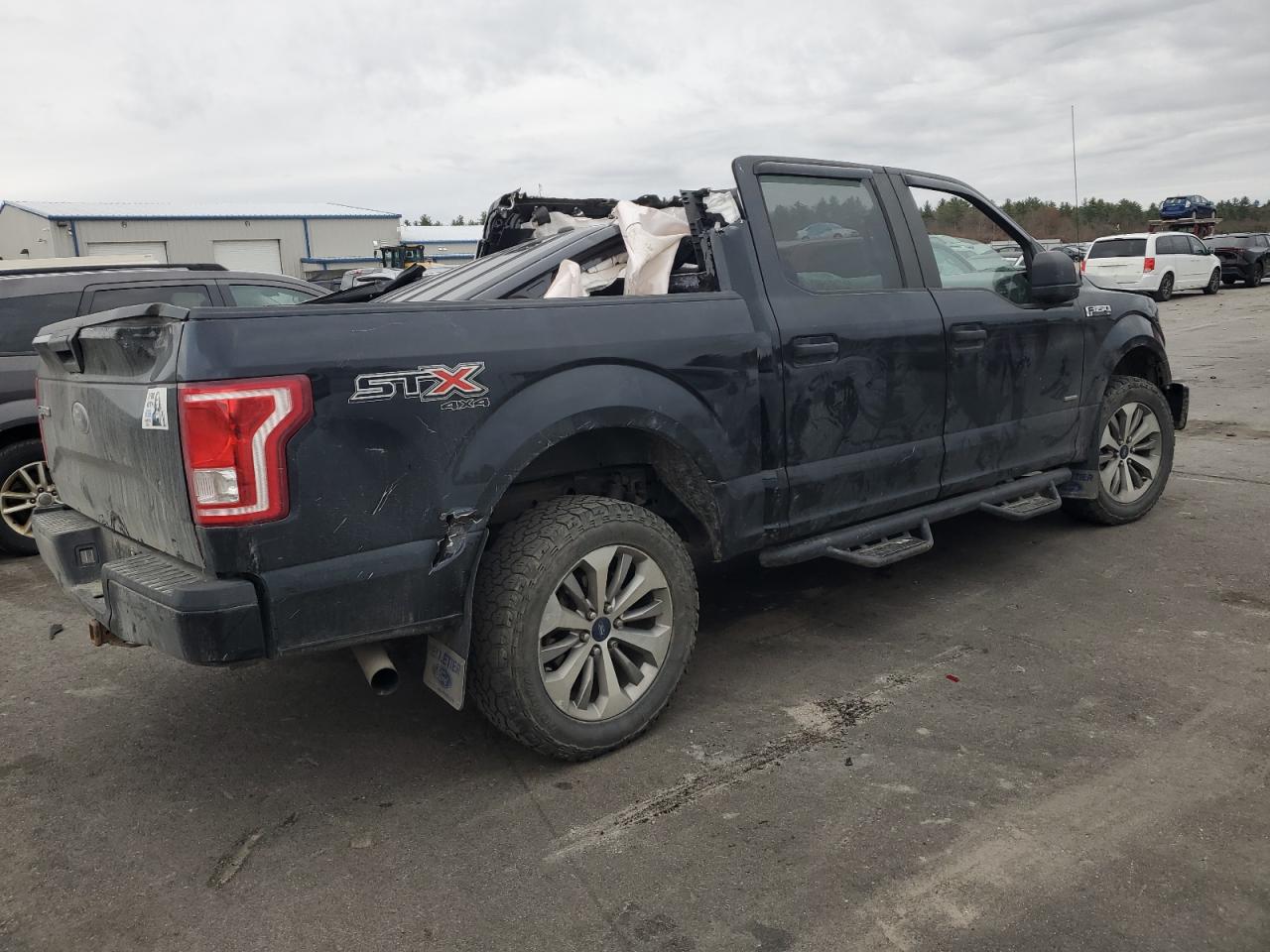 2017 Ford F-150 VIN 1FTEW1EP0HFA79615 Copart auction photo, rollover / all over damage thumbnail 3