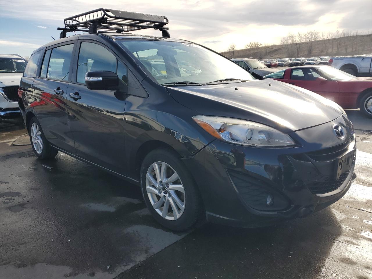 2013 Mazda 5 VIN JM1CW2BL1D0160845 Copart auction photo, rear end / hail damage thumbnail 4
