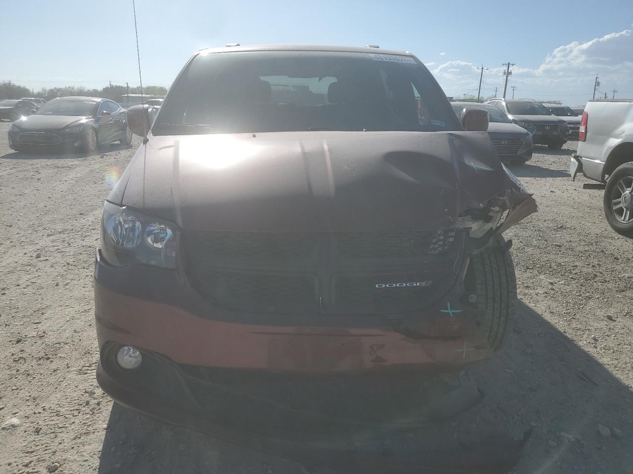 2019 Dodge Caravan VIN 2C4RDGCG0KR503341 Copart auction photo, front end / minor dent/scratches damage thumbnail 5
