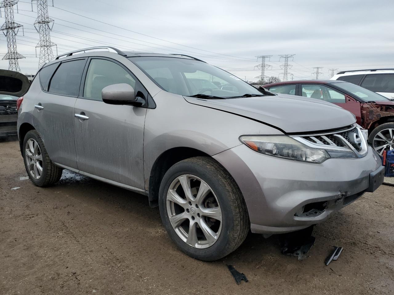 2012 Nissan Murano VIN JN8AZ1MW6CW229187 Copart auction photo, front end / rear end damage thumbnail 4
