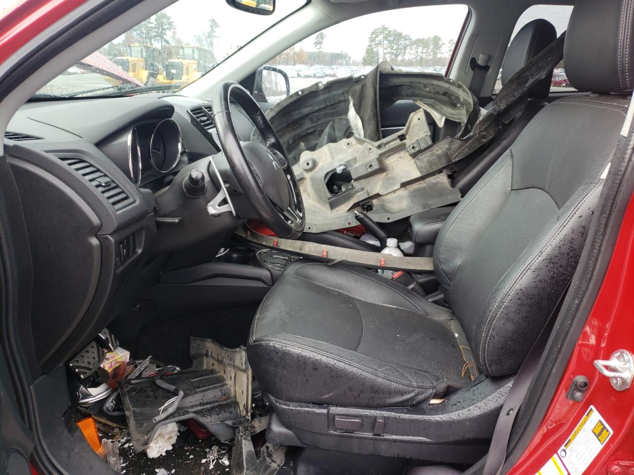 2017 Mitsubishi Outlander VIN JA4AR4AW1HZ040531 Copart auction photo, front end / undercarriage damage thumbnail 7
