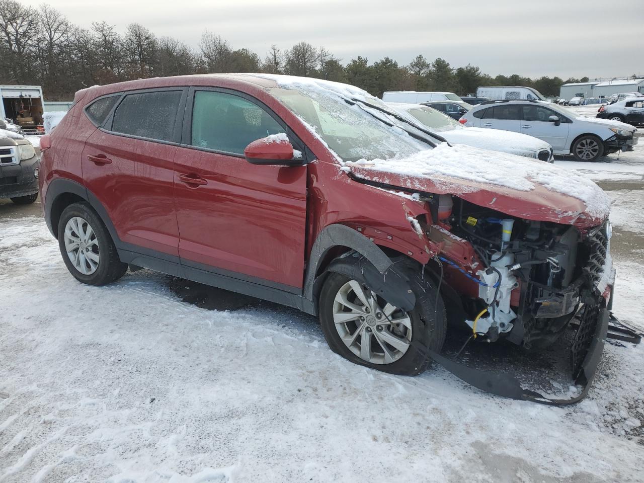 2021 Hyundai Tucson VIN KM8J2CA44MU365373 Copart auction photo, front end / minor dent/scratches damage thumbnail 4