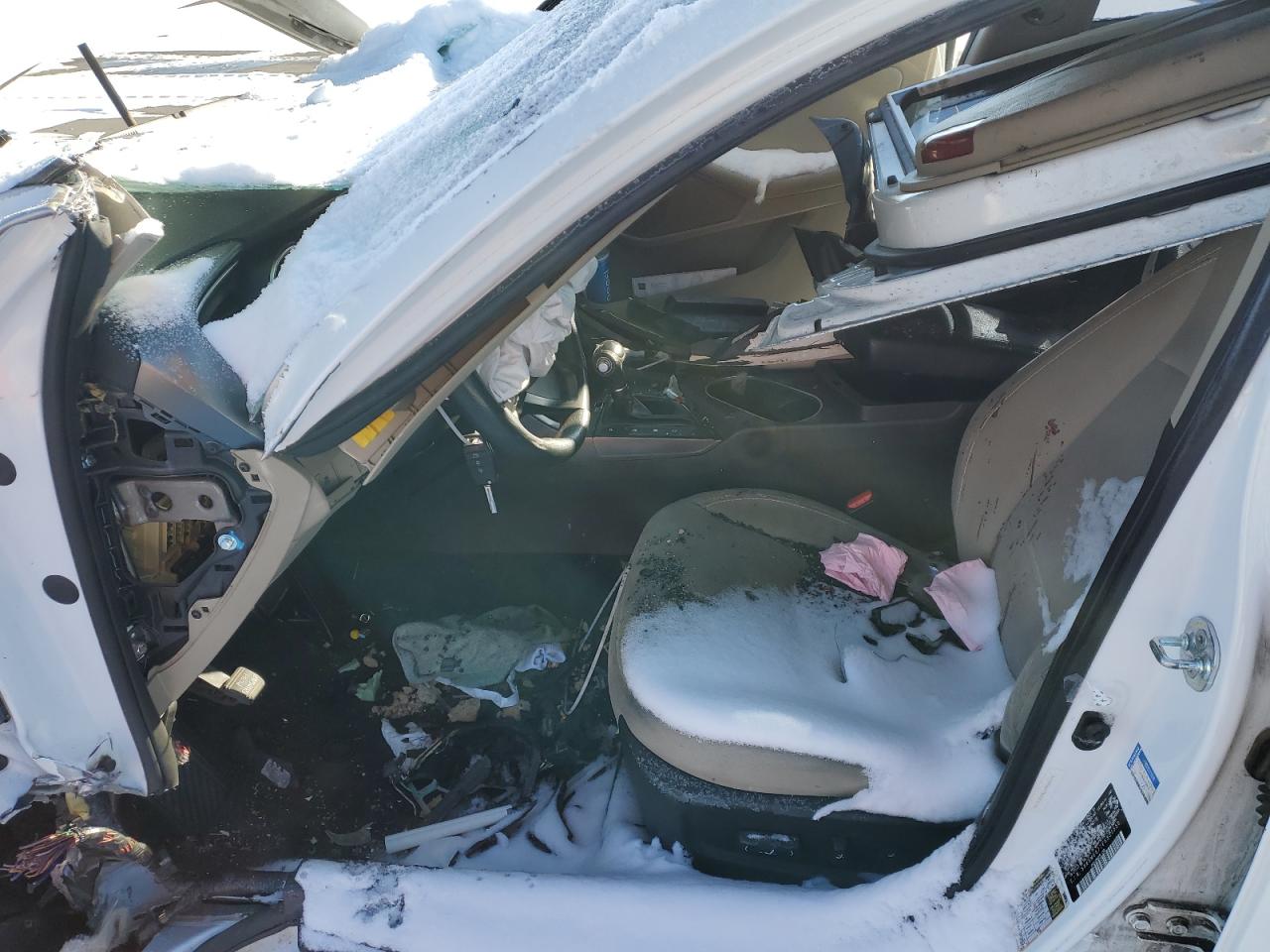 2014 KIA Optima VIN 5XXGM4A77EG331556 Copart auction photo, front end / all over damage thumbnail 7