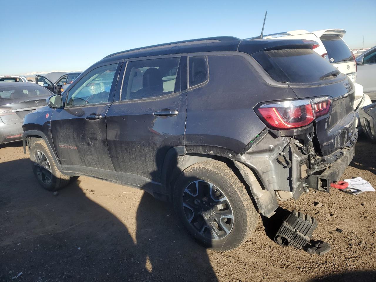 2020 Jeep Compass VIN 3C4NJDDB6LT157335 Copart auction photo, all over damage thumbnail 2