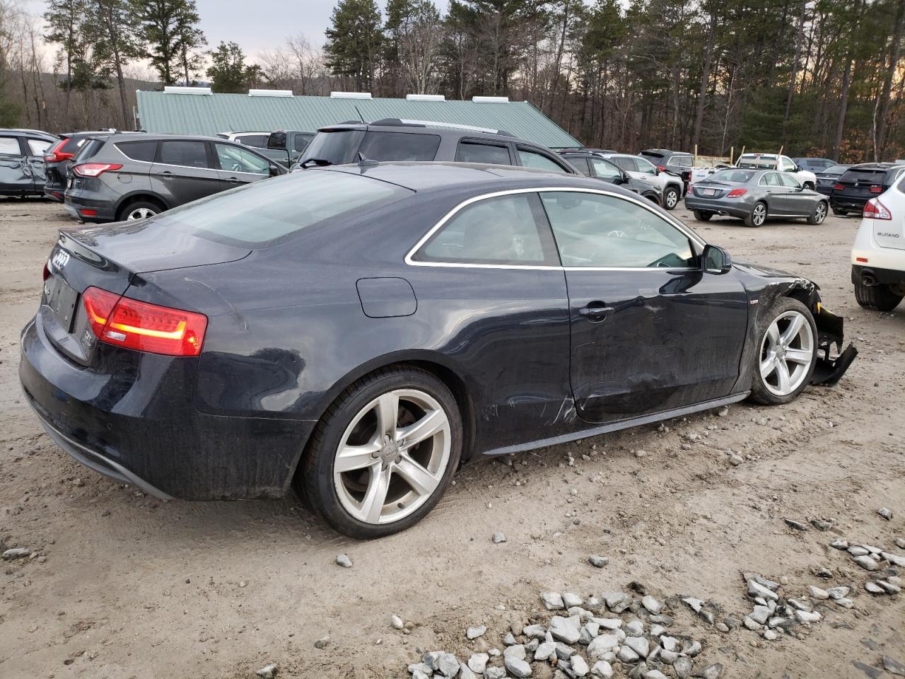 2016 Audi A5 VIN WAUM2AFR4GA022804 Copart auction photo, side / undercarriage damage thumbnail 3