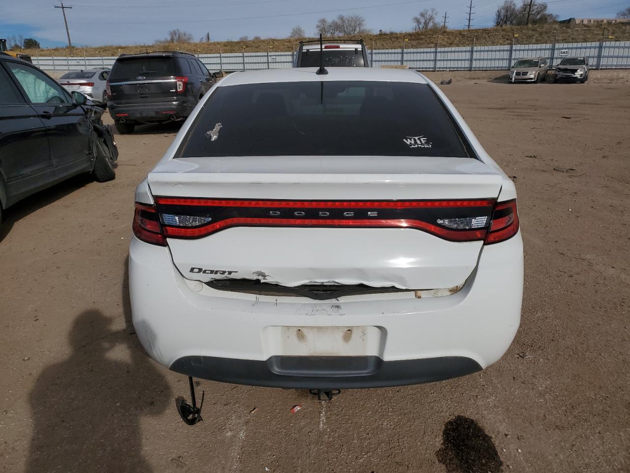 2016 Dodge Dart VIN 1C3CDFAA6GD668131 Copart auction photo, front end / rear end damage thumbnail 6