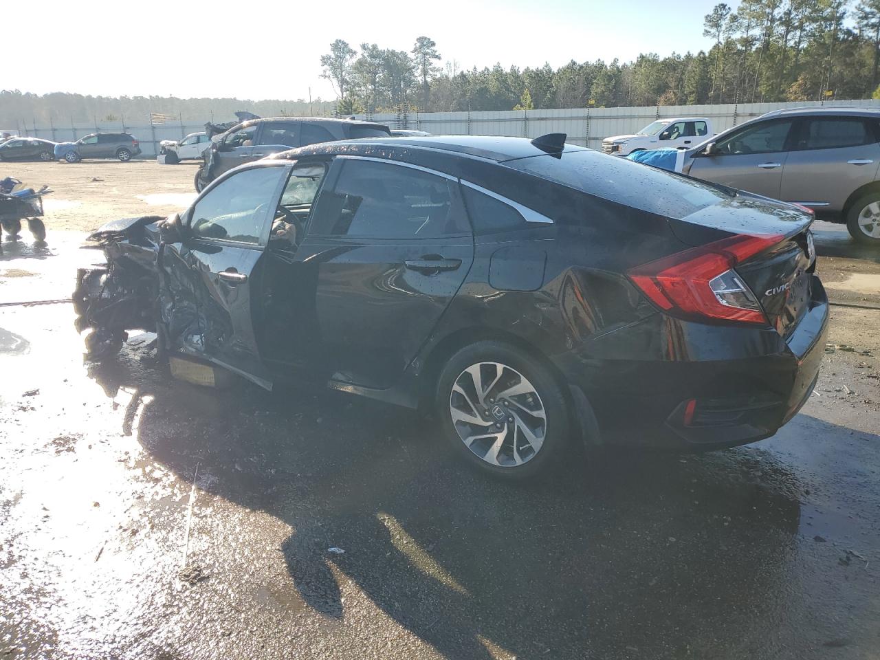 2017 Honda Civic VIN 19XFC2F72HE059684 Copart auction photo, all over damage thumbnail 2