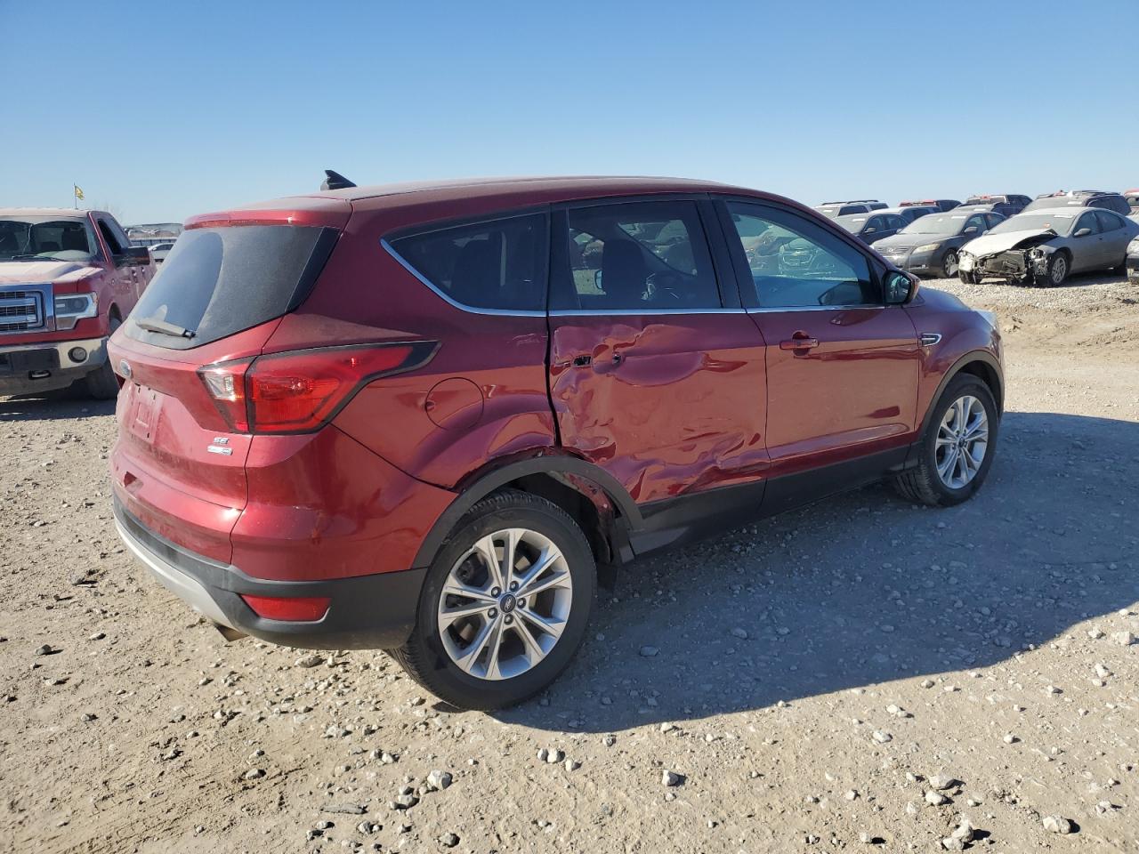 2019 Ford Escape VIN 1FMCU9GD9KUC03359 Copart auction photo, side / rear end damage thumbnail 3