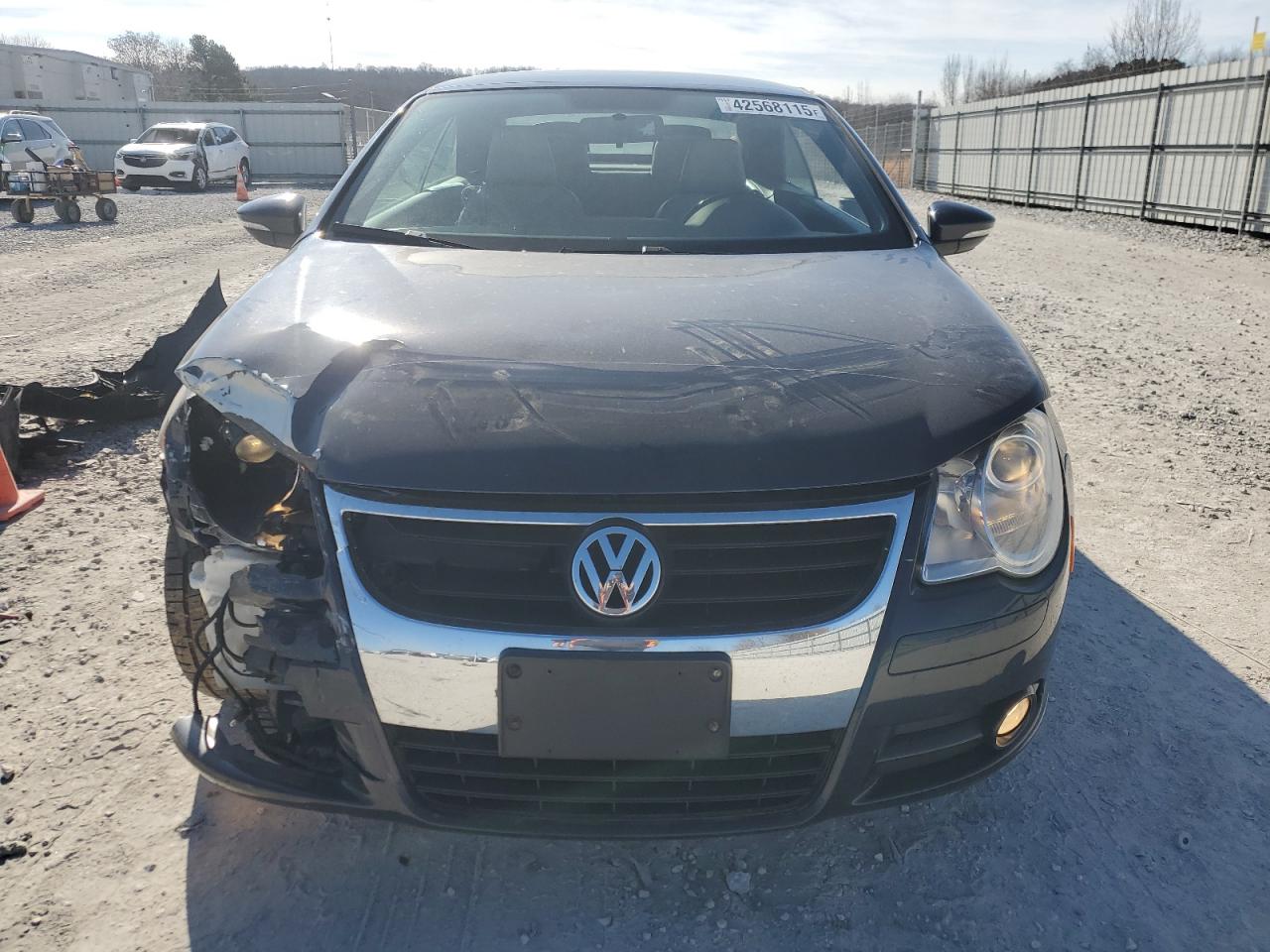 2010 Volkswagen Eos VIN WVWBA7AH9AV021601 Copart auction photo, front end / rear end damage thumbnail 5