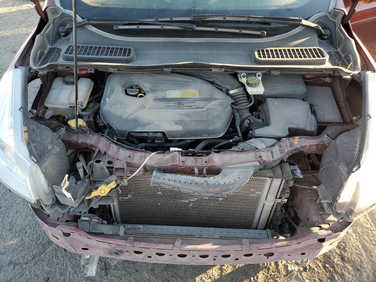 2014 Ford Escape VIN 1FMCU0GX1EUD15549 Copart auction photo, front end damage thumbnail 11