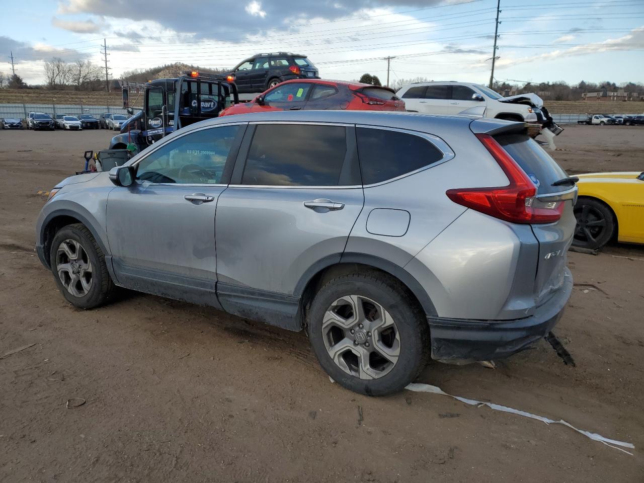 2019 Honda CR-V VIN JHLRW2H52KX005098 Copart auction photo, rear end damage thumbnail 2
