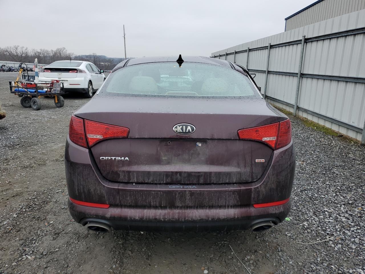 2013 KIA Optima VIN 5XXGM4A79DG125668 Copart auction photo, side / front end damage thumbnail 6